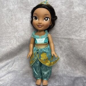 Disney Princess Jasmine From Aladdin Doll 14" Jakks Pacific Toy GUC